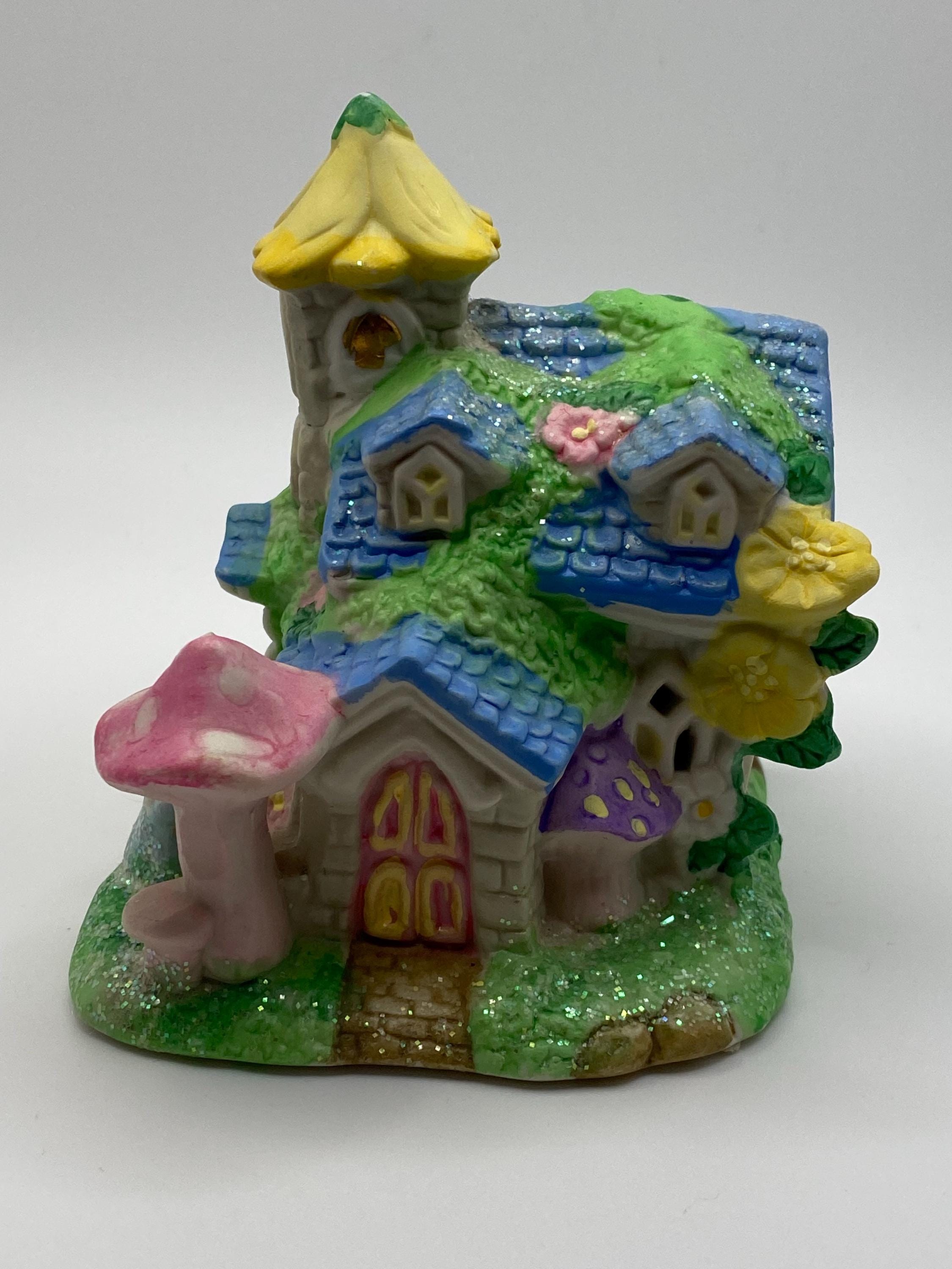 2003 Hoppy Hollow  Easter Village Church Spring Bunny Mushroom Bell Tree Joy
