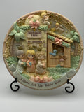 1998 Precious Moments Nativity Wall Plaque – "O Come Let Us Adore Him" – Enesco
